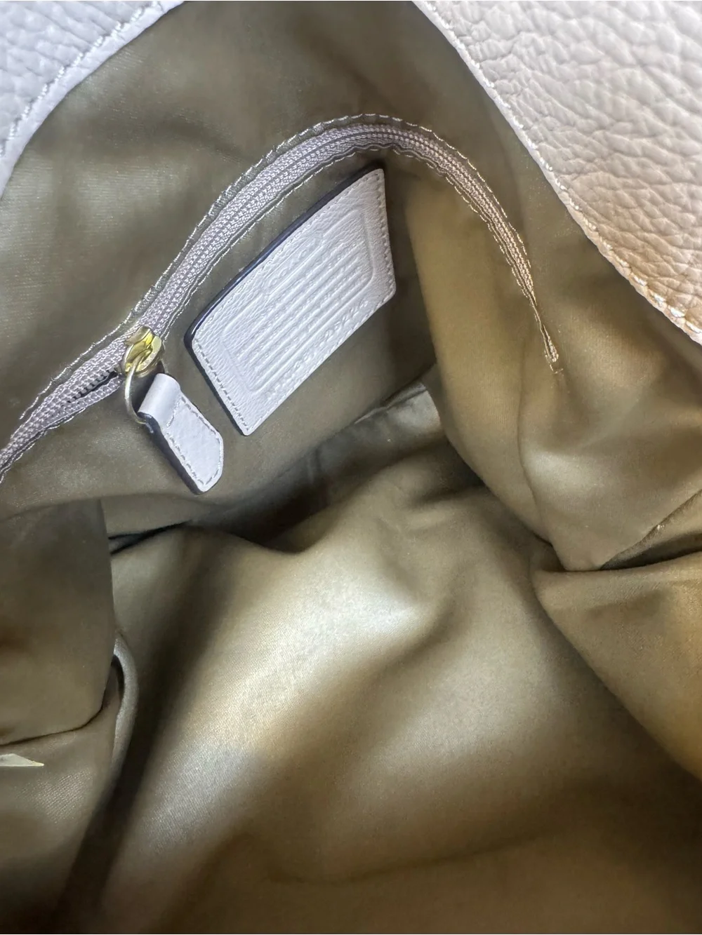 Coach soft pebbled